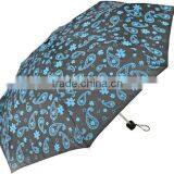 Aluminium Shaft 3 Folding Panels Print Full Color Logo Umbrellas thumbnail-2
