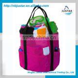 Storage Type, Wholesale Cheap Tote Bag Style Nylon Mesh Bag / Foldable Mesh Beach Towel Bag With Multi Pockets thumbnail-2