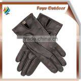 Open Ended, Black Fashionable Welding Cow Leather Gloves