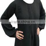 100% Bamboo Fabric Women Pleated Abaya