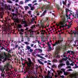 floral leopard print velvet fabric for upholstery