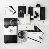 Travel Faux Leather Colorfield Zip Pouch thumbnail-6