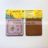 Custom Made Wood Cup Pad , Cork Mdf Coaster Set thumbnail-1