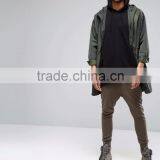 Daijun OEM 100% Cotton Latest Design Plain Men Black Hoodis Singlet thumbnail-4