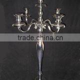 2016 Hottest! 98cm Tall Double-use 5 Arms Crystal Candelabra for Wedding Centerpieces