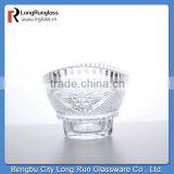 LongRun Eco-friendly 30oz Beautiful Shape Patterned Glass Fruit Plate