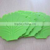 2014 New Design Eco Friendly Food Grade Big Tree Leaf Shaped Baking Silicone Trivet,silicone Placemat thumbnail-3