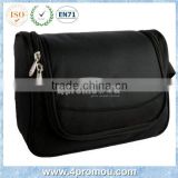 Newest design promotional nylon black cosmetic bag 2014
