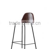 best quality PU and iron leg dining chair , new design bar chair DC9013-2