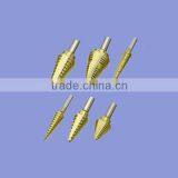 Step Drill Bit Spiral Flutes HSS