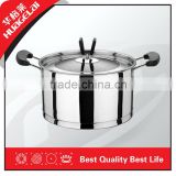 2015 Stainless Steel Hotpot Casserole Sets,bakelite handles,5-layer base,induction available