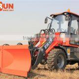 1.5 Ton Everun New Condition Front Loader Type Small Wheel Loader With Snow Blower thumbnail-2