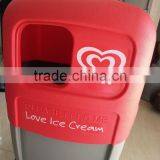 OEM Blow Moling PE Plastic Bin 68L Round Waste Bin Outdoors Dustbin Trash Can thumbnail-5