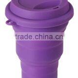 Collapsible Silicone Travel Coffee Tea Cup, Camping Travel Cup BPA Free thumbnail-1