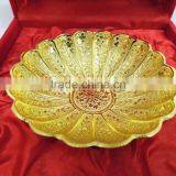Wedding Gift Item Brass Gold Plated Bowl for Return Gift and Home Decoration thumbnail-2