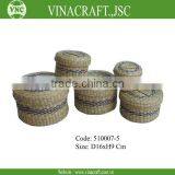 Round Storage Box Set of 5