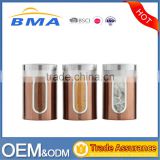 Brown Stainless Steel Kitchen Storage Jar