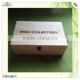 Handle Divided Pine Wooden Bottle Red White Wine Box thumbnail-1