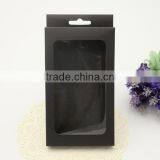 Black Cardboard Packaging Box,Spot PVC Window Paper Packaging for Phone Case thumbnail-1