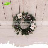 GNW CHWR-1605026 Best-selling Wholesale Indoor Christmas Wreath With White Flower thumbnail-2
