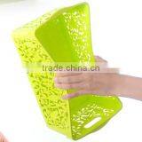 Plastic Household Storage Basket With Handle thumbnail-1