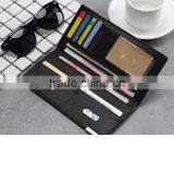 Wholesale New Men's Long Slim Wallet Card Wallet Multi Cross Pattern Wallet Purse thumbnail-6