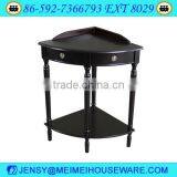 Wooden Cherry Quadrant Side Table thumbnail-1