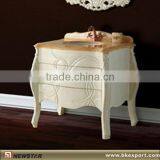 Carving Antique Bath Cabinet, Antique White Cabinet thumbnail-1