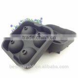 Novelty Silicone Sphere Ice Ball Maker | Classic Black Pop Silicone Ice Ball Mold thumbnail-3