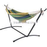 Garden Lightweight Green Canvas Double Hammock With Carry Bag thumbnail-2