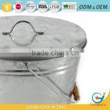 Galvanized Garbage Box Metal Outdoor Trash Cans