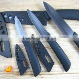 4pcs Black Blade Ceramic Knife Set Chef Kitchen Knives 3" 4" 5" 6" + Peeler thumbnail-1