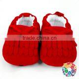 Plain Red Baby Girls Shoes Winter Soft Sole Prewalker Wholesale Baby Crib Shoes thumbnail-2