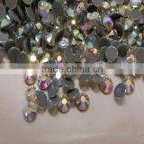 China factory wholesale decorative shiny leed free and multi size flat back cheap loose hot fix crystal ab rhinestone for dress