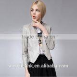 European Style Latest Design Women Sexy Leather Jacket Competitive Price thumbnail-3