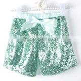 Fashion Girls' Summer Cotton Shorts High Quality Baby Sequin Shorts Kids Short Pants in Stock thumbnail-5