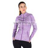 Wholesale Women Gym Fitness Jacket Breathable Outer Sports Wear 2017 thumbnail-3