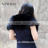 CX-B-06 Fashion OEM Custom Black Keep Warm Women Fur Shawls thumbnail-5