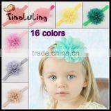 2015 Shabby Flower Baby Kids Headband With Elastic ,Top Baby Headband thumbnail-1