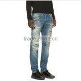 Biker Jeans Fashion Denim Trousers(LOTK056) thumbnail-4
