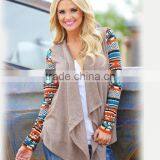 Zm50281b Europe Autumn and Winter Ladies Long Sleeve Blouse New Style Printed Women Cardigan thumbnail-1