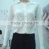 Women Cotton Cardigan Sweater thumbnail-1