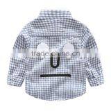 S33458W Baby Shirts Plaid Shirt Boy Child Blouse Cotton Tops Brand Polo Shirts thumbnail-5