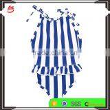 2017 New Style Kids Infant Custom Blue and White Stripe Swimsuit Children Bikini for Little Baby Girls Swimwear thumbnail-4