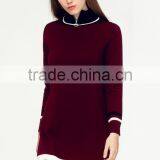Most Popular Items Long Sleeve Zipper Sweater Women Dress 2017 for Lady thumbnail-4
