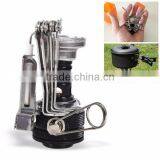 Mini Portable Collapsible Ultralight Backpacking Canister Outdoor Camp Stove Butane Propane Burner for Gas Canisters With Piezo thumbnail-1