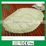 High quality cotton chenille bath mat rug set