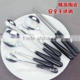 Porcelain Handle Stainless Steel Knife Fork Spoon Tableware/daoq Fork Knife Spoon Cultery /fancy Dining Tableware