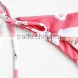 Tie Side Bikini Bottom Sexy Extreme Thong Custom Printed Bikini Swimwear thumbnail-3