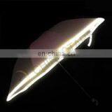 Sun Rain Three Folding Safety Umbrella With Reflective Edge